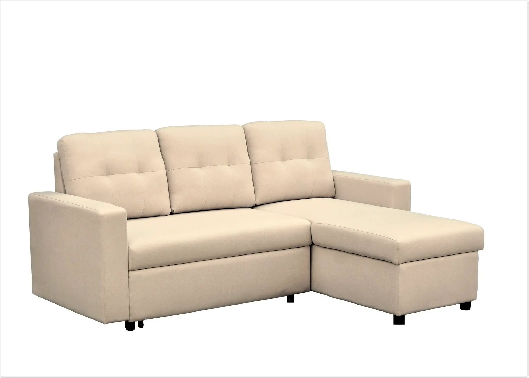 Convertible L Shaped Sectional Sleeper Sofa Bed, Saving Pull Out Couch by HouseOfZazla