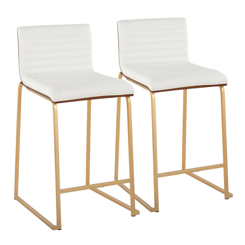 Mason Mara - Contemporary Design Fixed Height Counter Stool (Set of 2) by Unique Piece Furniture