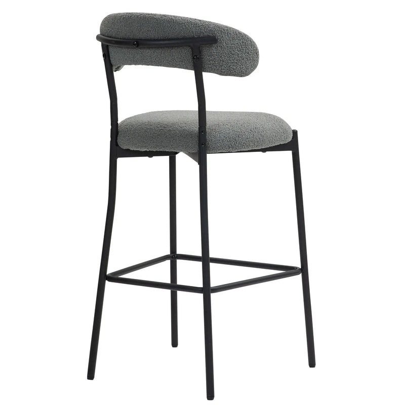 Counter Height Bar Stools With Powder Coating Base And Footrest by Unique Piece Furniture