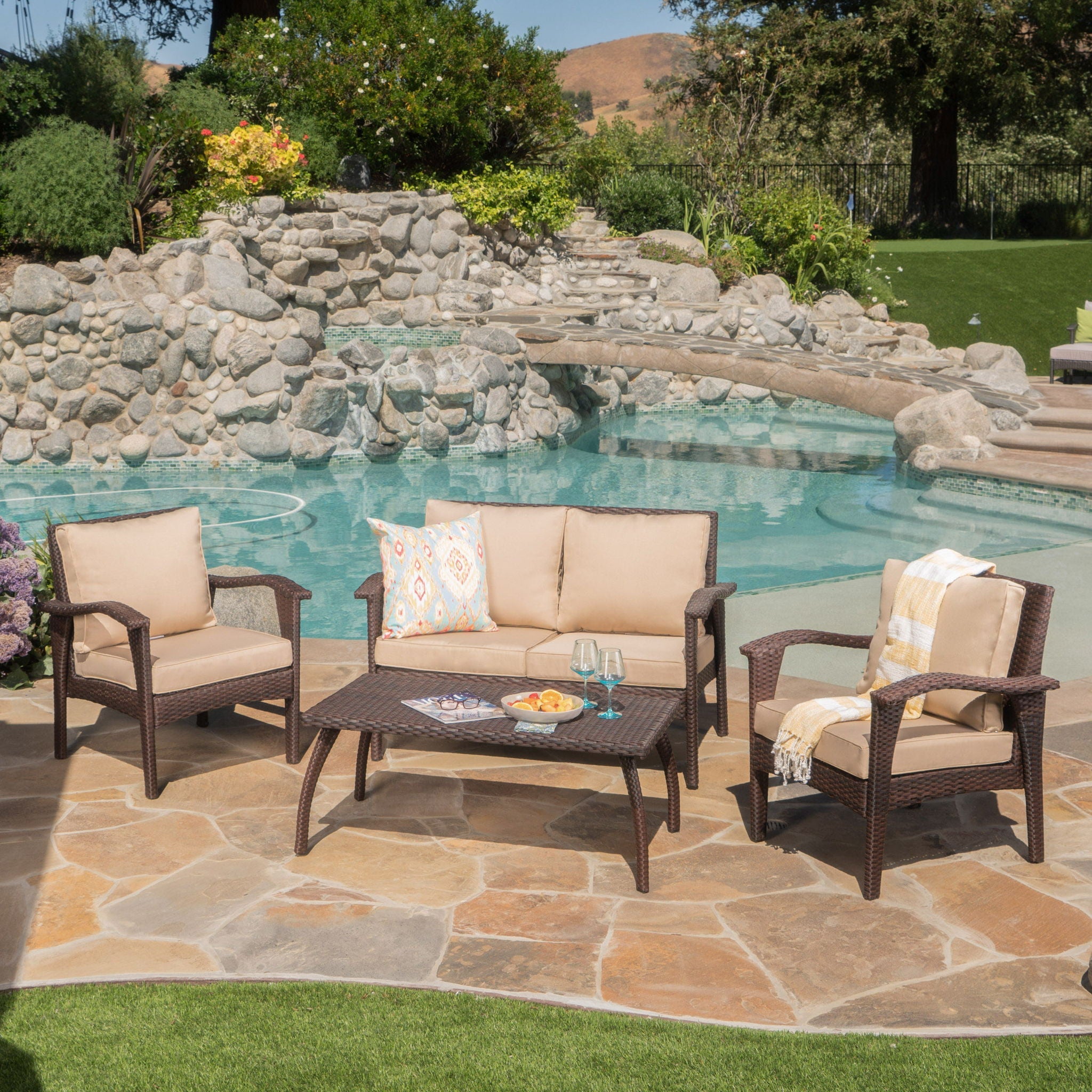 Honolulu - Wicker Set Outdoor Seating by HouseOfZazla