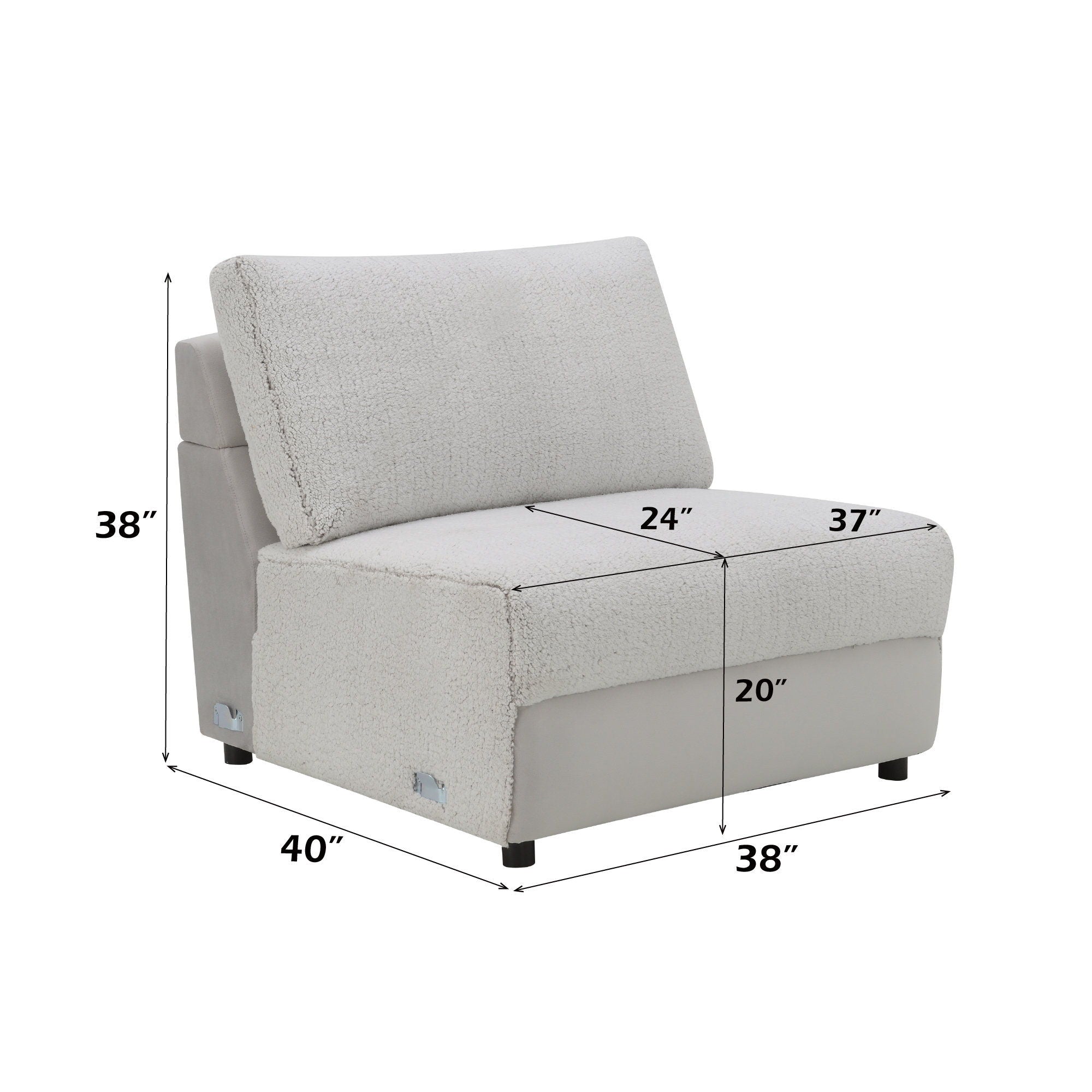 Tarrance - Modular Power Recliner Sectional - Gray by HouseOfZazla