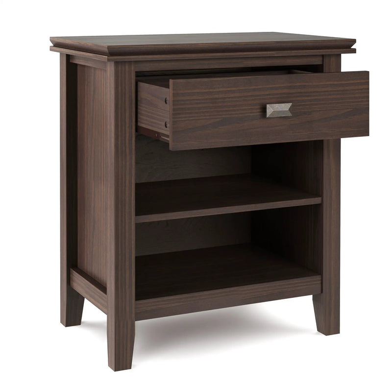 Artisan - Bedside Table - Warm Walnut Brown by HouseOfZazla