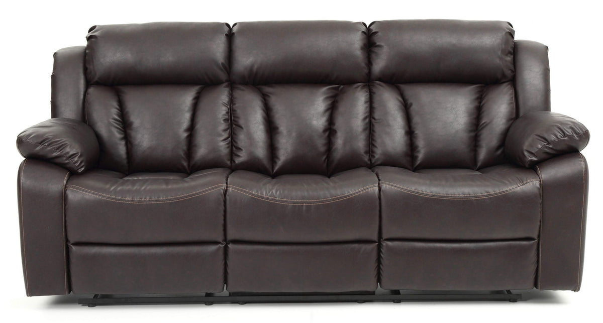 Elegant Reclining Sofa with Sturdy Construction - White, Black, Dark Brown, photo 16 of 18