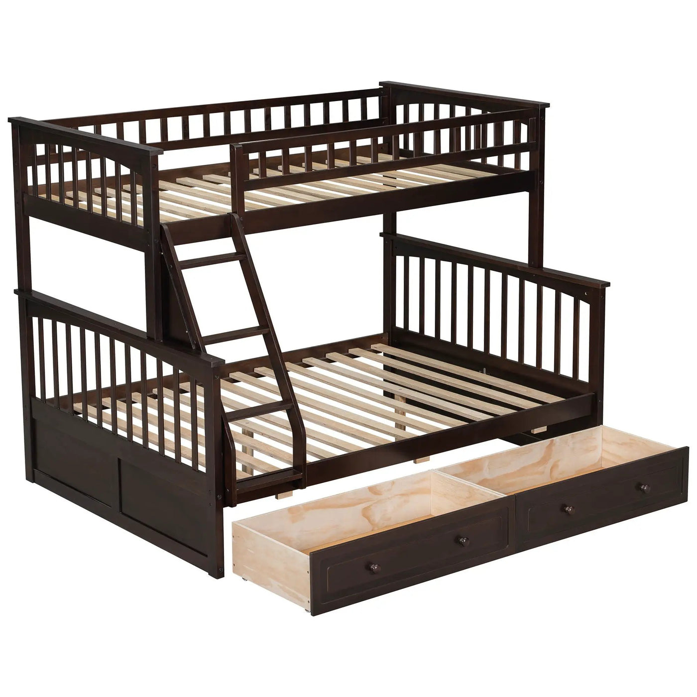 Bunk Bed With Drawers, Convertible Storage Bed by HouseOfZazla