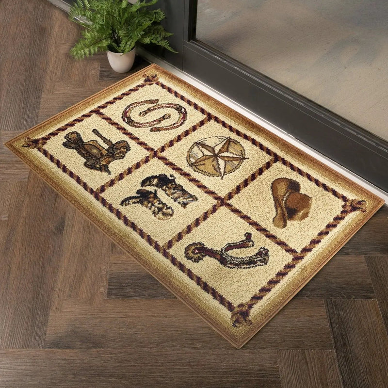 Tribes - 5'3" X 7'3" Southwest Area Rug - Beige by Unique Piece Furniture