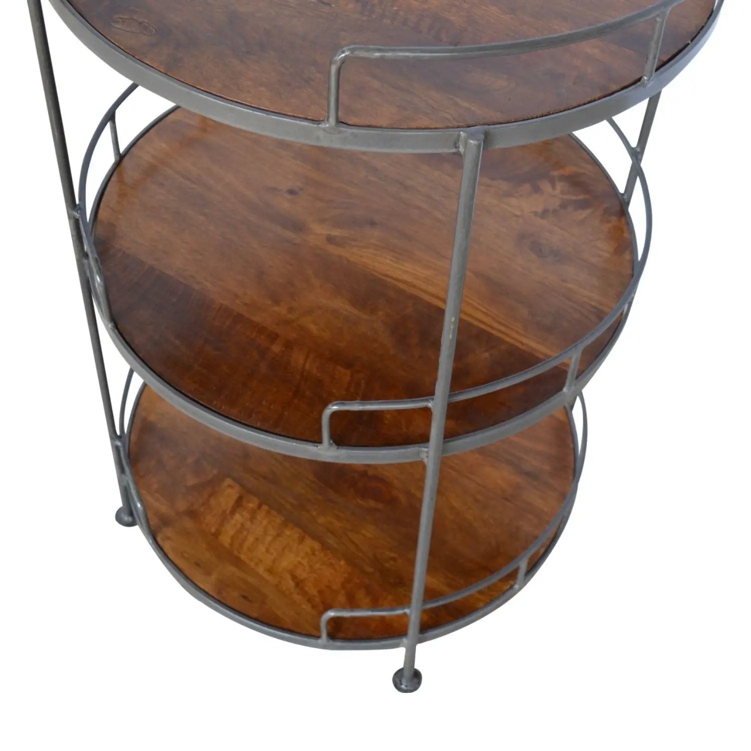 Round Butler Tray Table - Chestnut by HouseOfZazla
