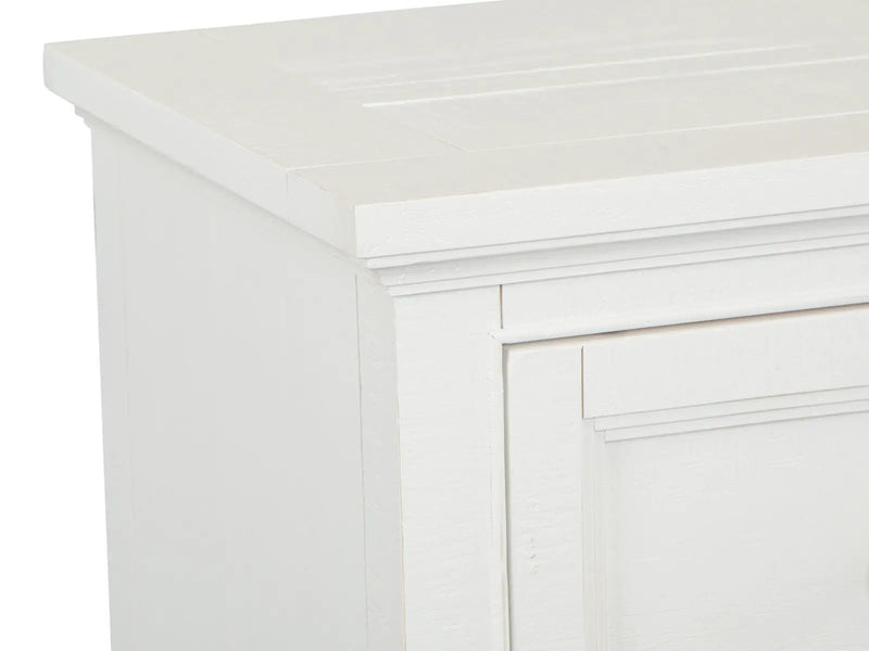 Heron Cove - Small Drawer Nightstand - Chalk White And Dovetail Gray by Unique Piece Furniture