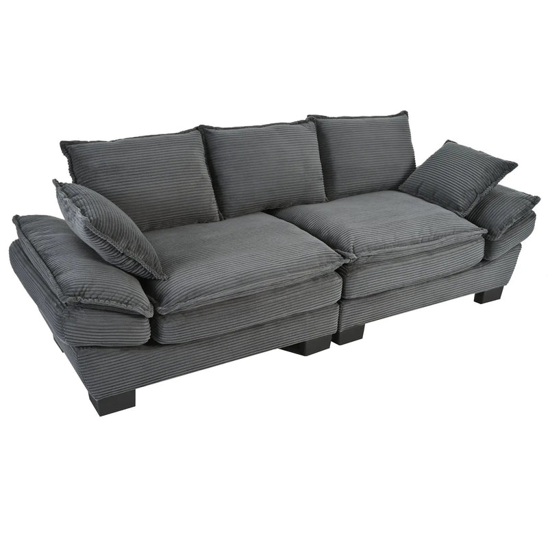U-Style 85.4" Modern Curved Sofa by HouseOfZazla