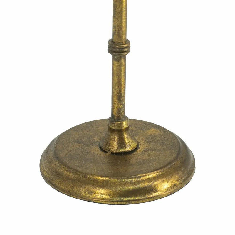 6.5x5.9x15.2' Vintage Inspired Gold Iron Table Clock by HouseOfZazla