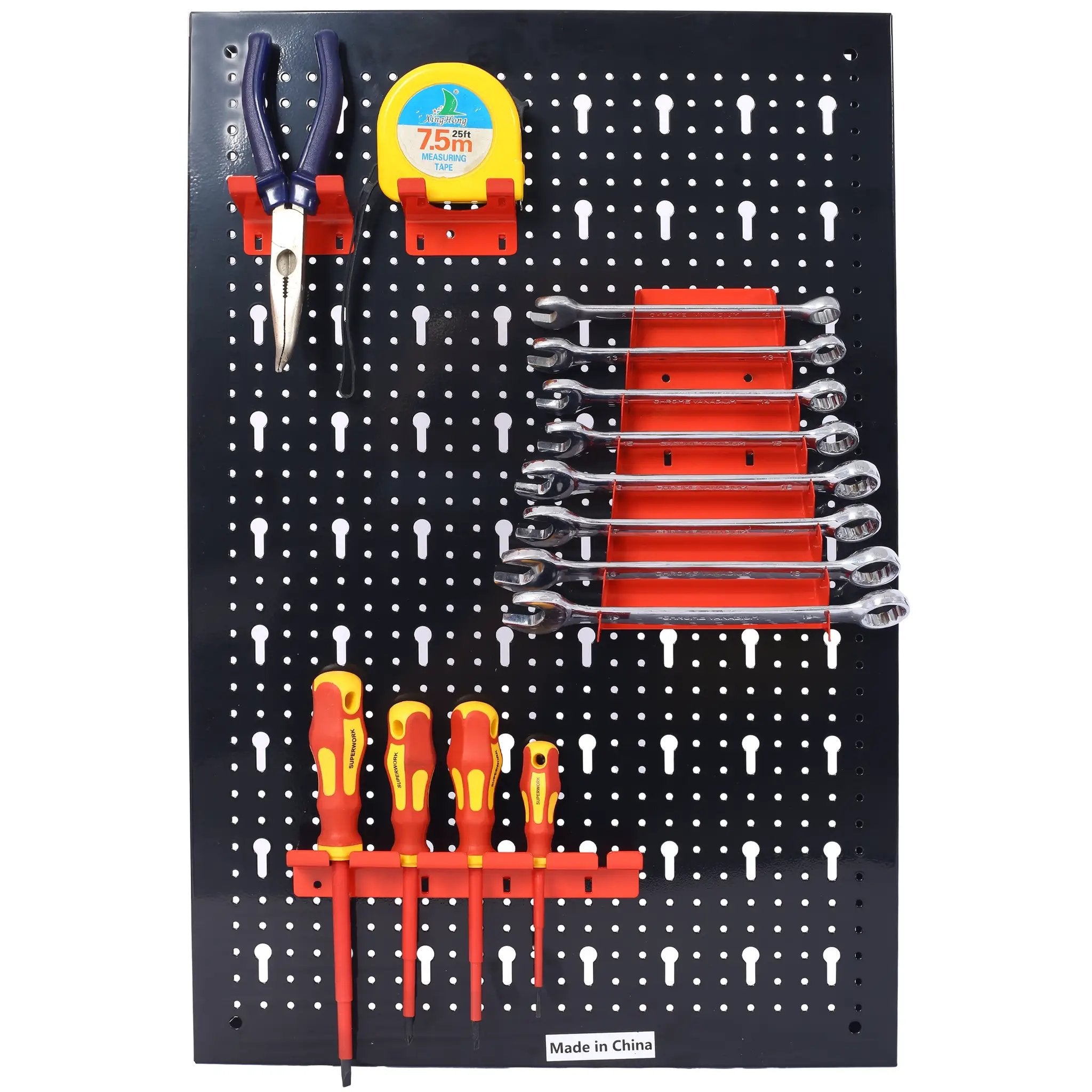 4ft Metal Garage Pegboard Tool Organizer by HouseOfZazla