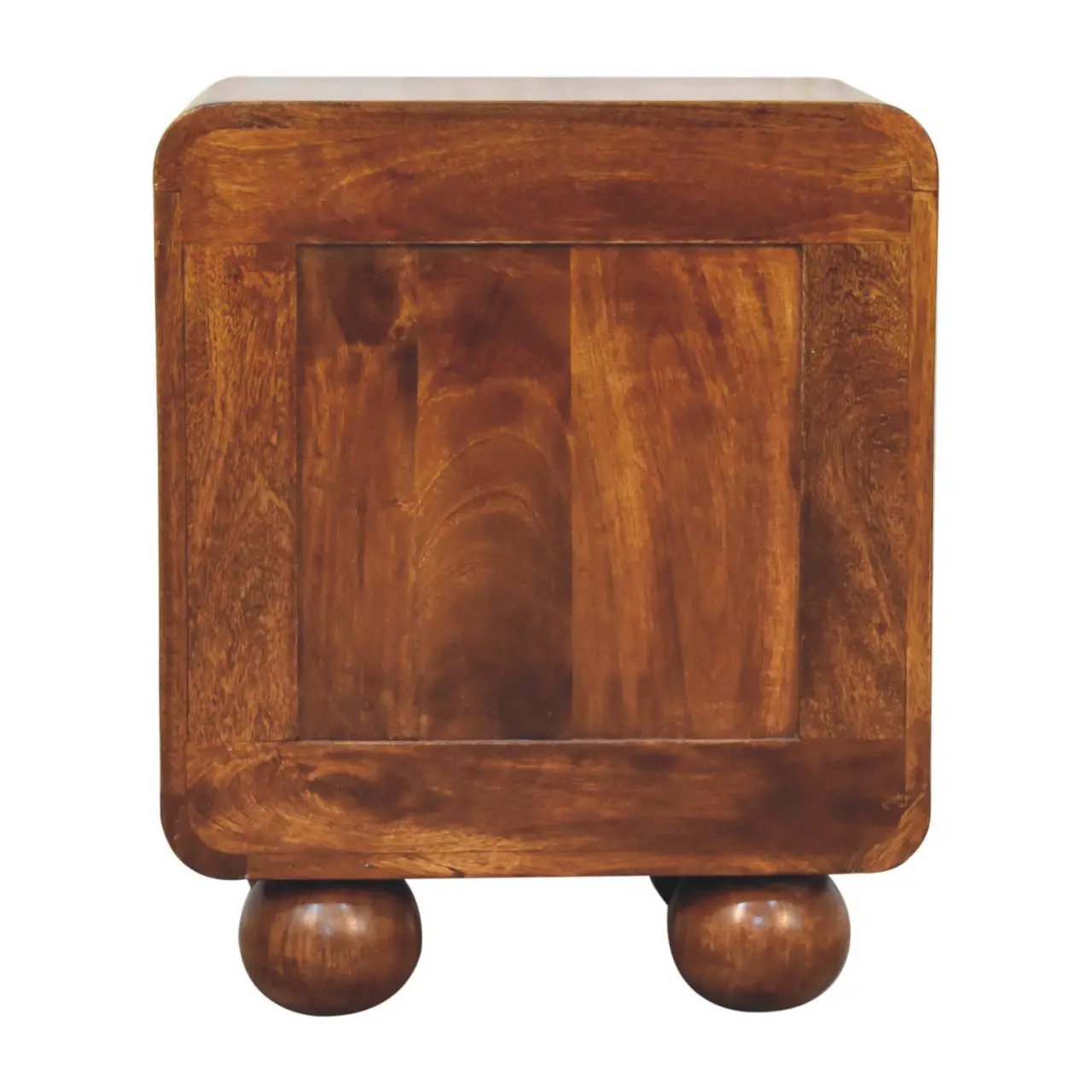 Open Woven Bedside Table, 1 Drawer - Chestnut by HouseOfZazla