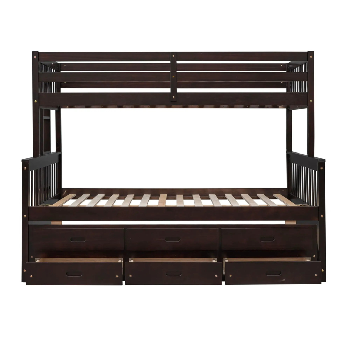 Bunk Bed With Twin Size Trundle And Drawers by Unique Piece Furniture
