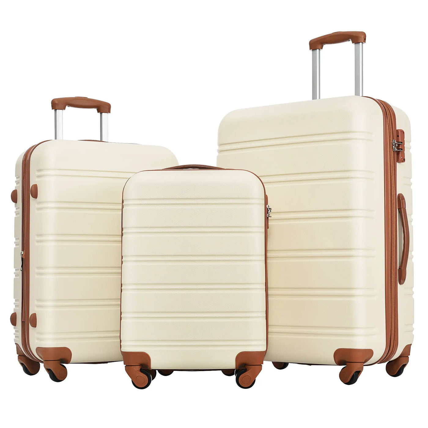 3 Piece Luggage Set Hardside Spinner Suitcase With Tsa Lock 20" 24" 28" Available by HouseOfZazla