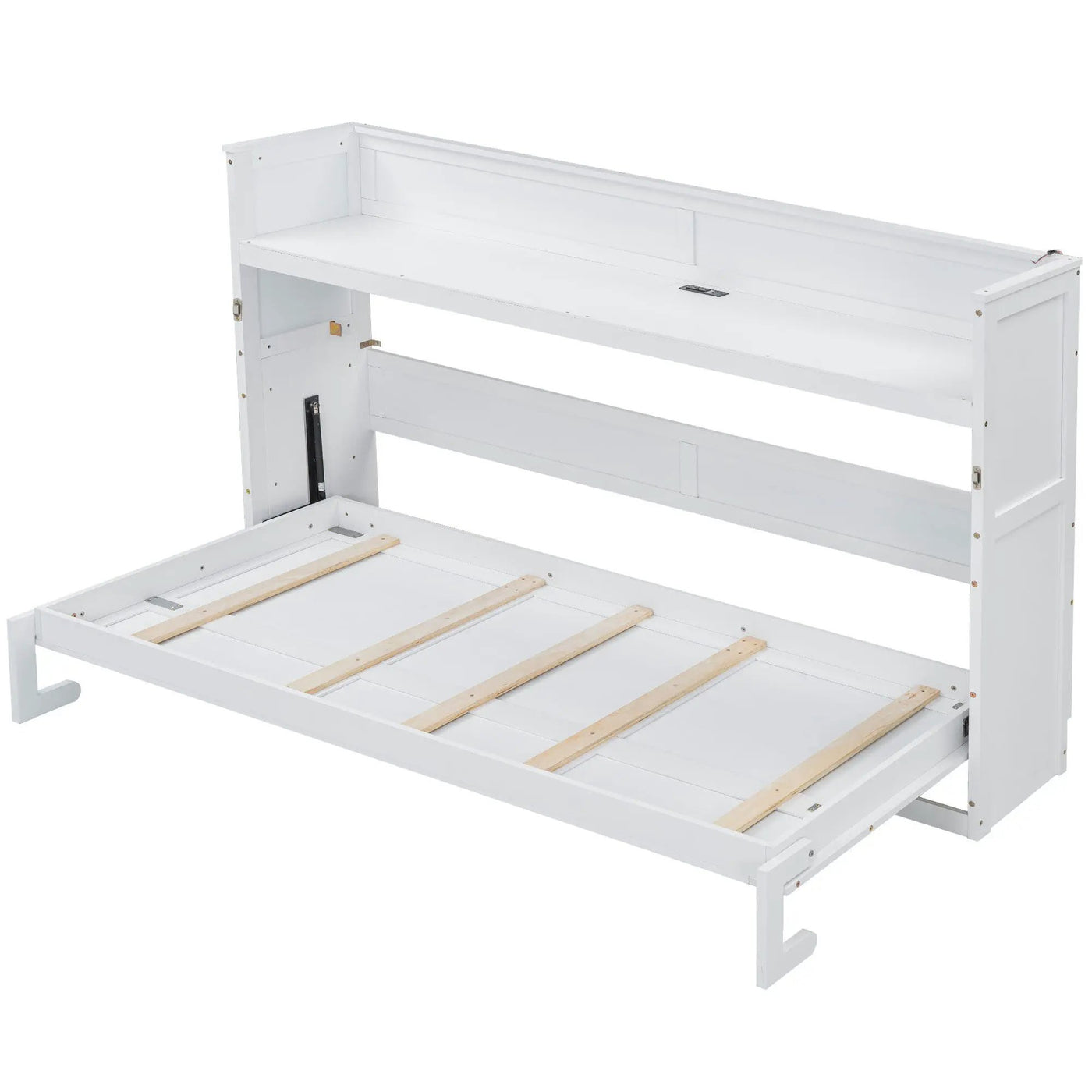 Murphy Bed With Desk, LED Light And USB Charging Station by Unique Piece Furniture