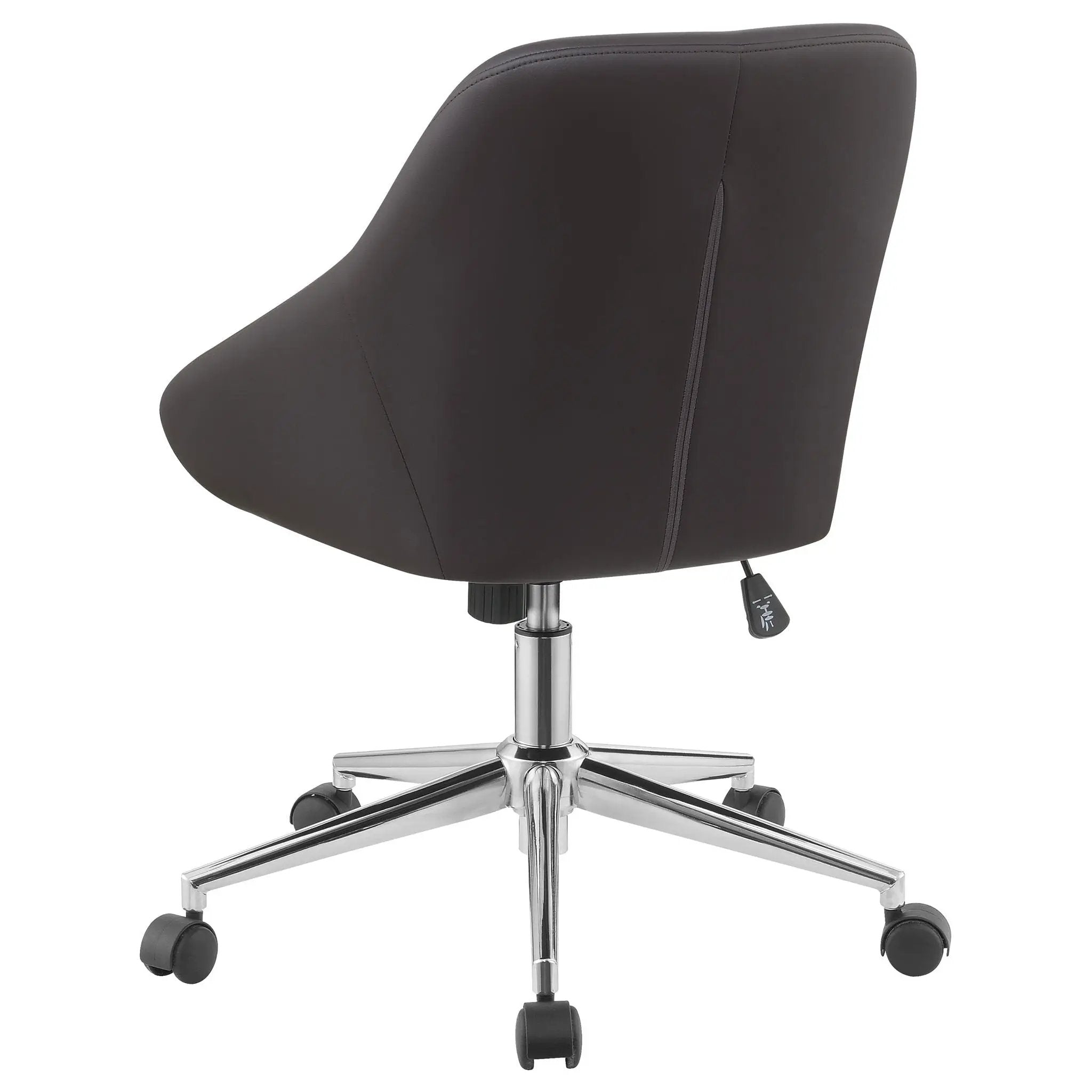 Jackman Upholstered Adjustable Home Office Desk Chair Brown by Unique Piece Furniture