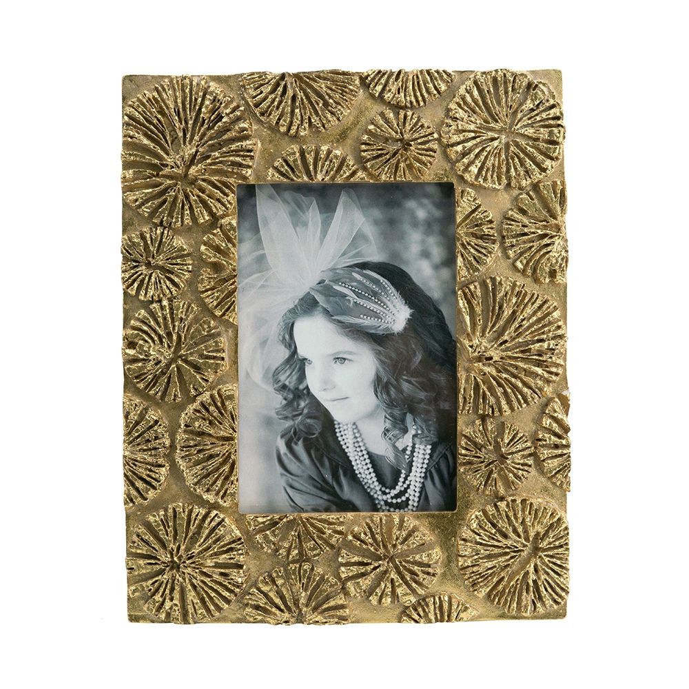 Gold Photo Frame Set of 2 with Vintage Design - 7.3" x 9.3", photo 10 of 16