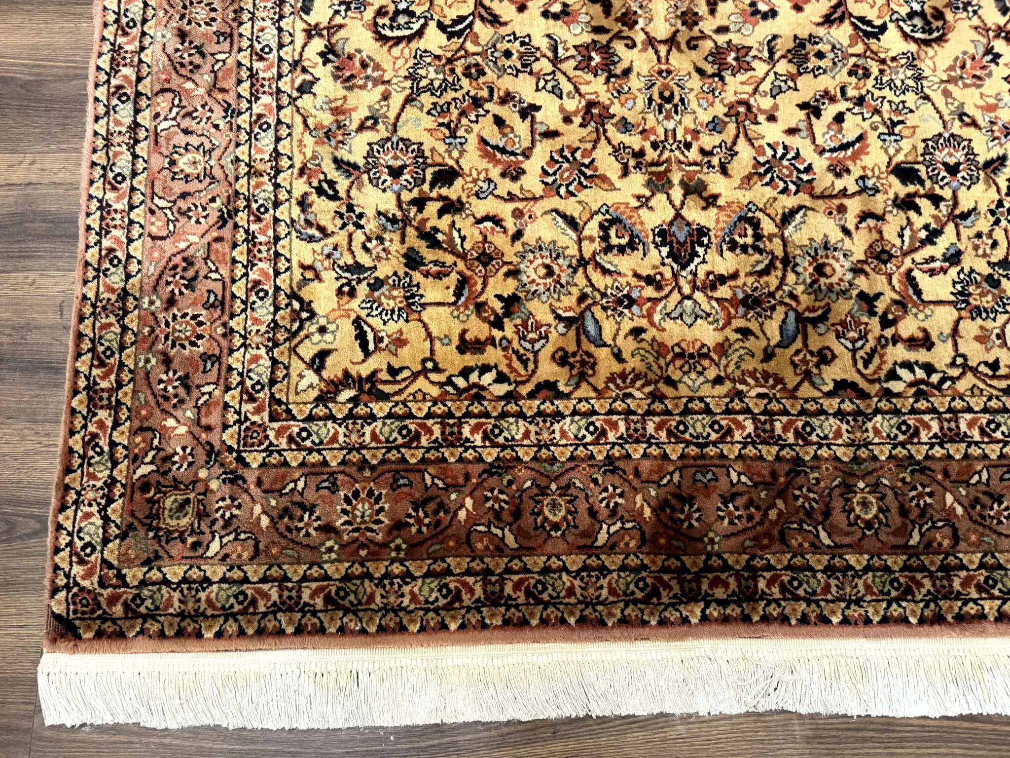 Indo Persian Rug 5x8, Light Tan/Camel, Allover Design by Jewel Rugs