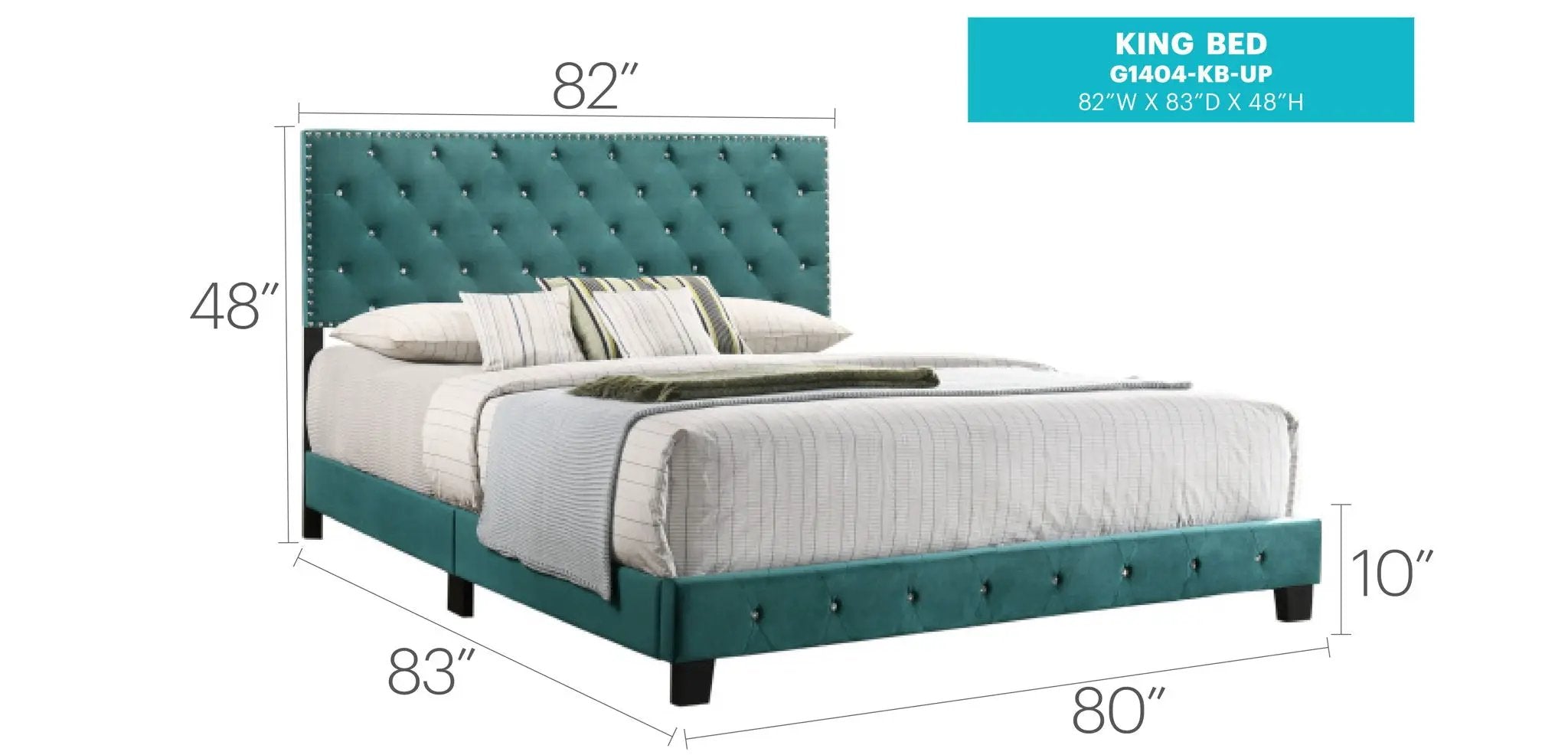 Luxurious Upholstered Bed by Unique Piece Furniture