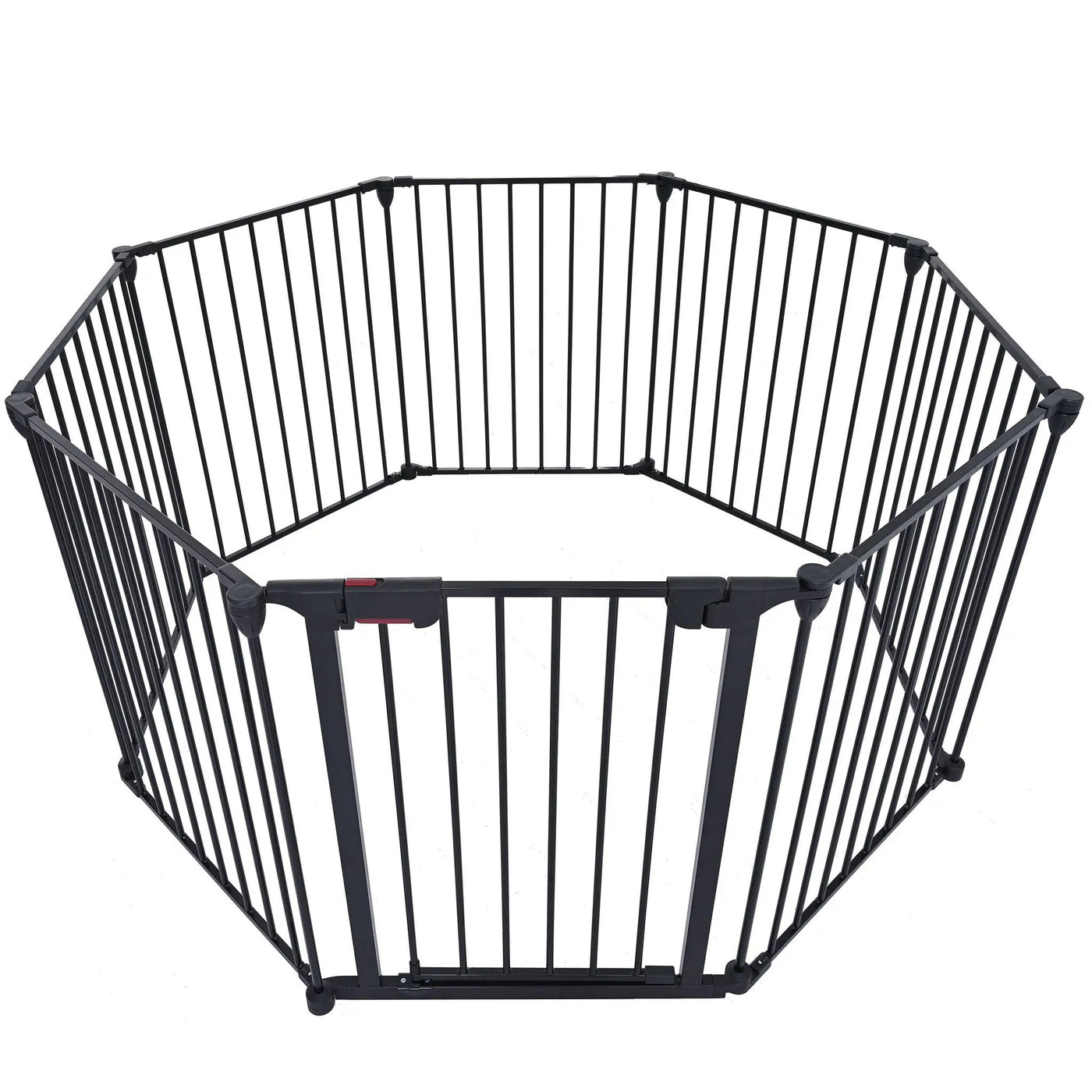 Adjustable Safety Gate Play Yard Metal Doorways Fireplace Fence Christmas Tree Fence Gate For House Stairs Gate Prohibited Area Fence by HouseOfZazla