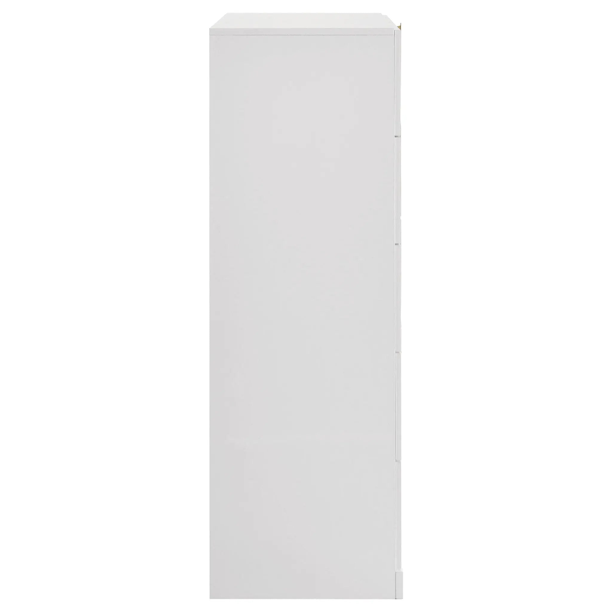 Ines 5-drawer Bedroom Chest of Drawers White High Gloss by Unique Piece Furniture