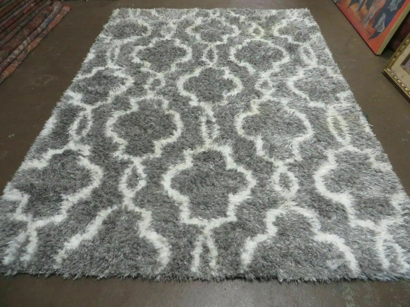 5' X 7' Modern Contemporary Israel Made Glimmer 205-45 Shag Rug Acrylic Bohemian Boho Home Décor by Jewel Rugs