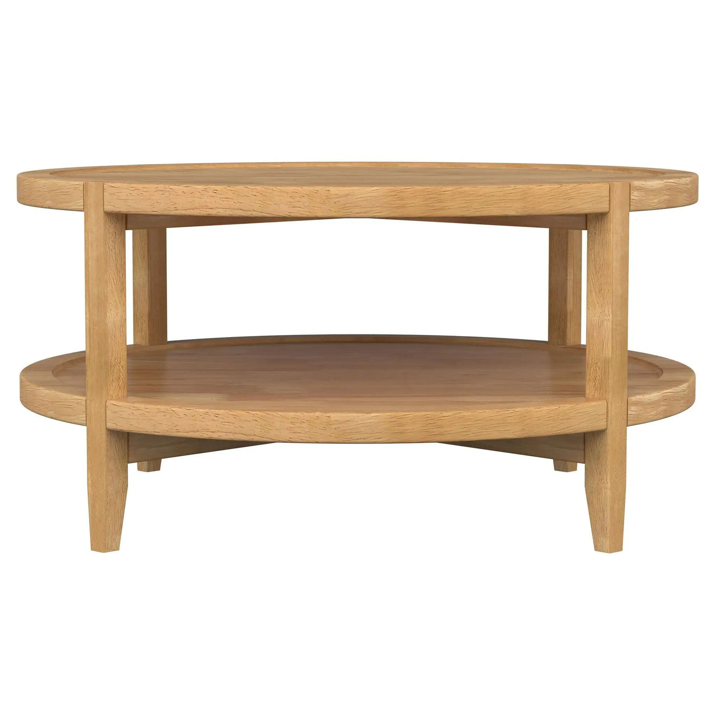 Isbell - Round Table With Storage Shelf by HouseOfZazla