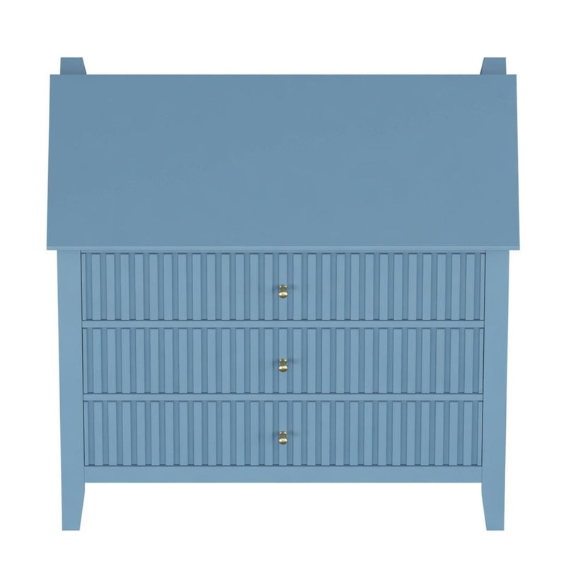 Fluted 3 Drawer Nightstand With Soft Close Slides by HouseOfZazla