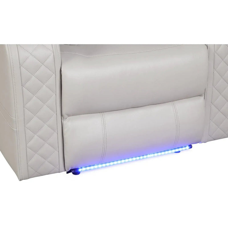 Benz - LED & Power Recliner Chair With Adjustable Headrest by HouseOfZazla