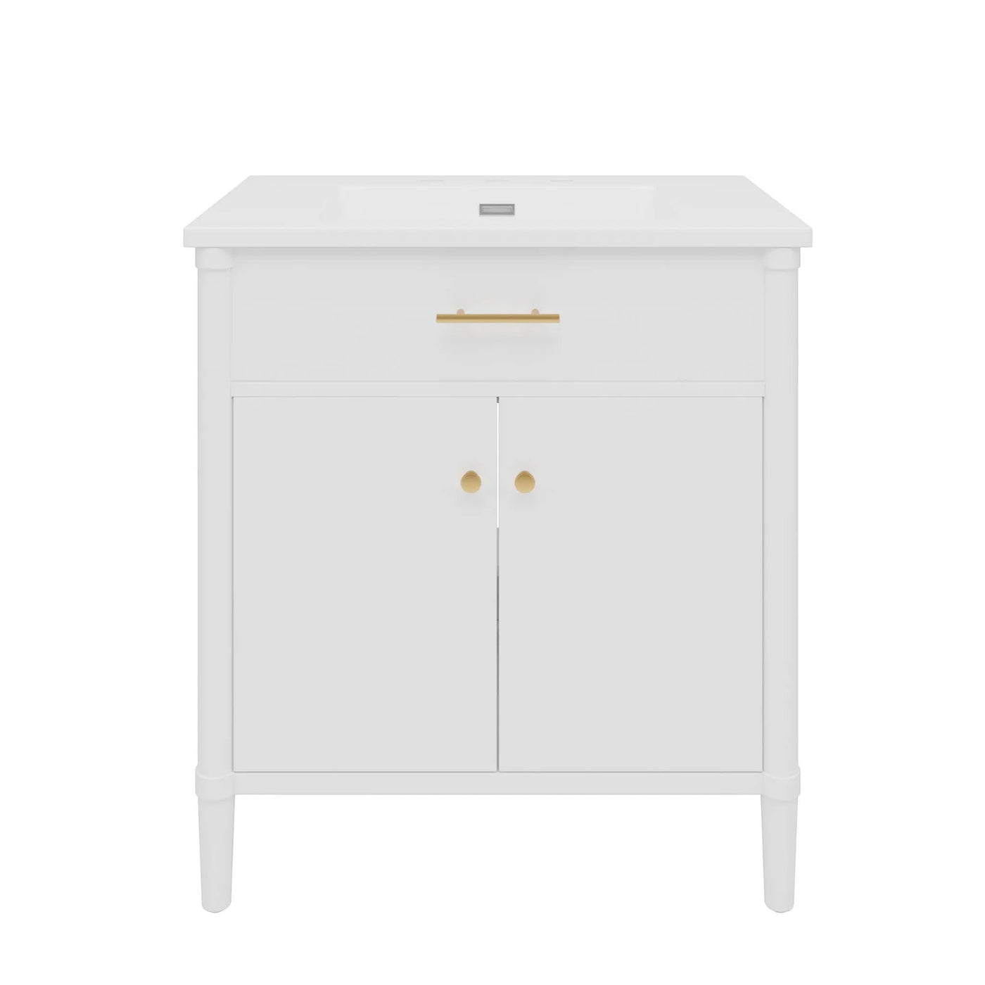 Bathroom Vanity With Sink, Soft Close Doors And Adjustable Shelf by HouseOfZazla