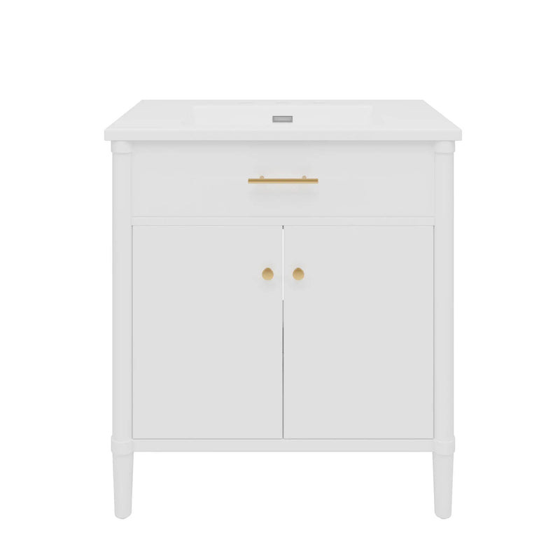 Bathroom Vanity With Sink, Soft Close Doors And Adjustable Shelf by HouseOfZazla