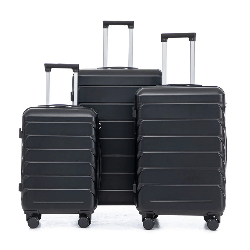3 Pieces Set 20" / 24" / 28" Spinner Wheel Luggage With Combination Lock by HouseOfZazla