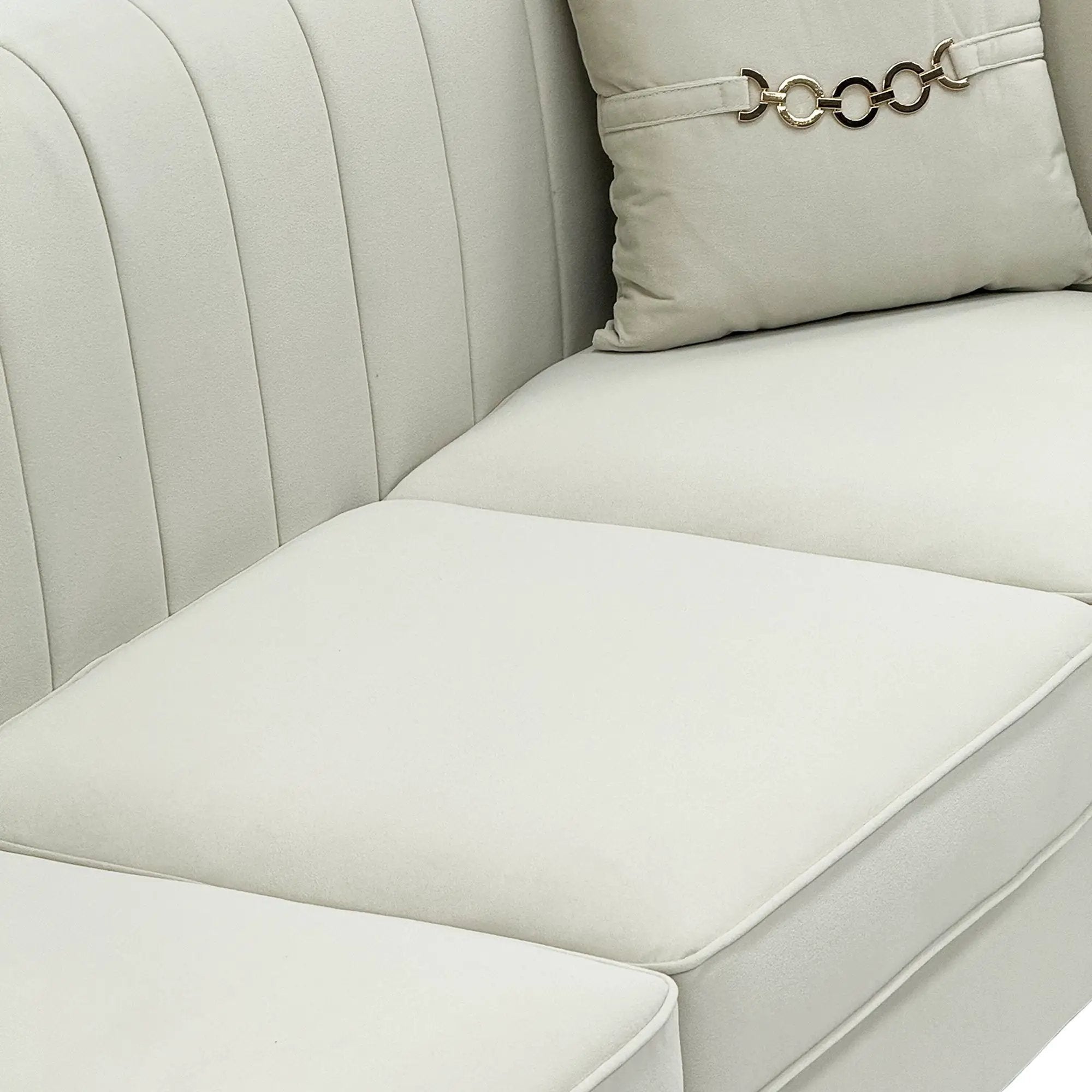 Modern Velvet Upholstered Sofa Set of 2 by HouseOfZazla