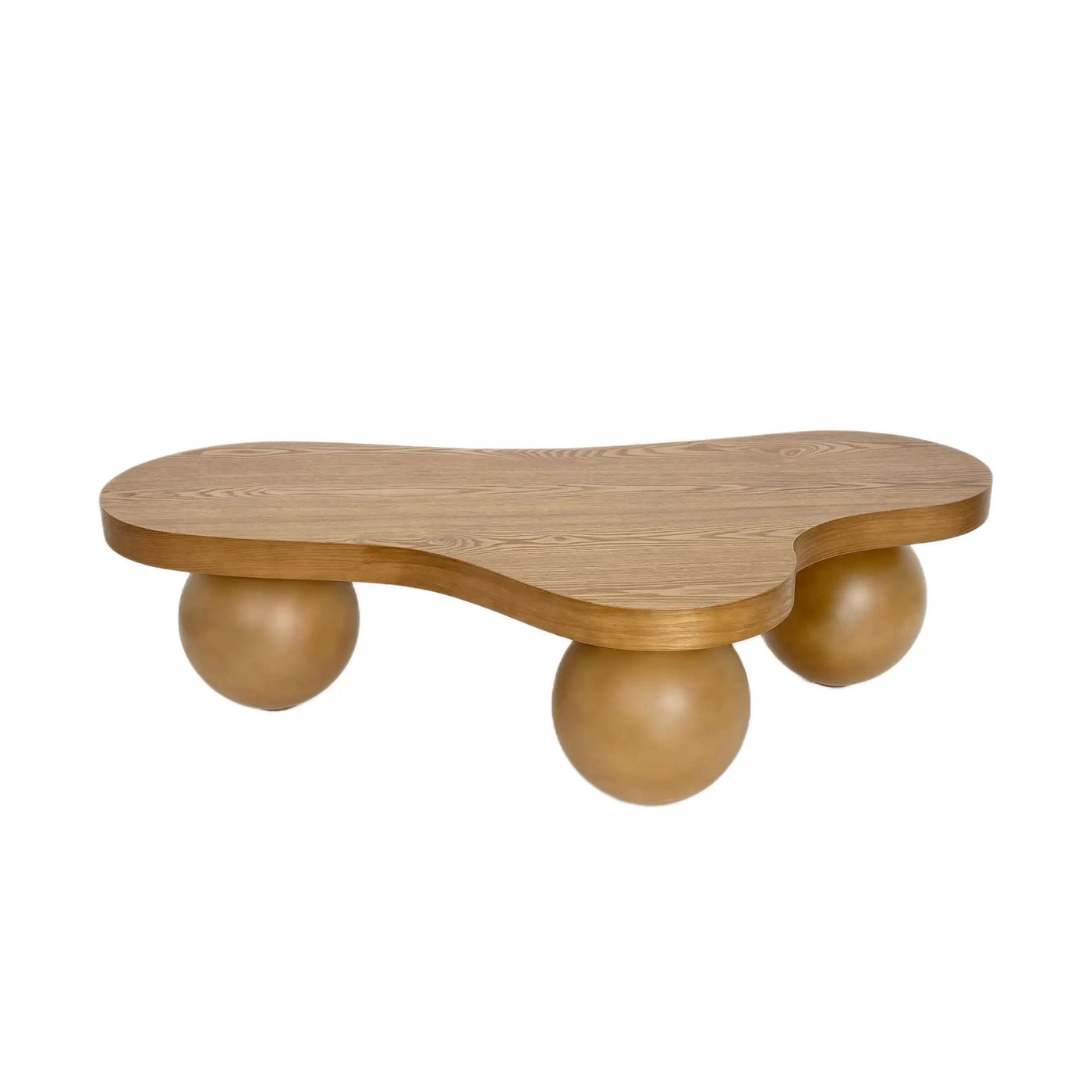 Cloud Shaped Coffee Table With 3 Ball Legs For Living Room by HouseOfZazla