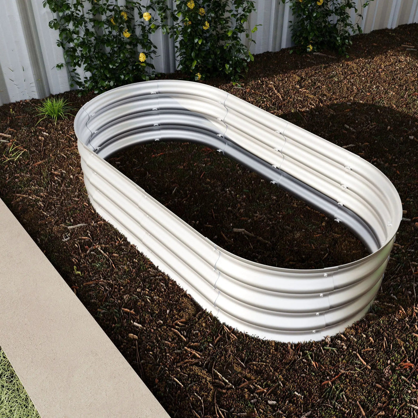 Heavy Duty Galvanized Raised Garden Bed Kit For Vegetables, Flowers & Herbs by HouseOfZazla