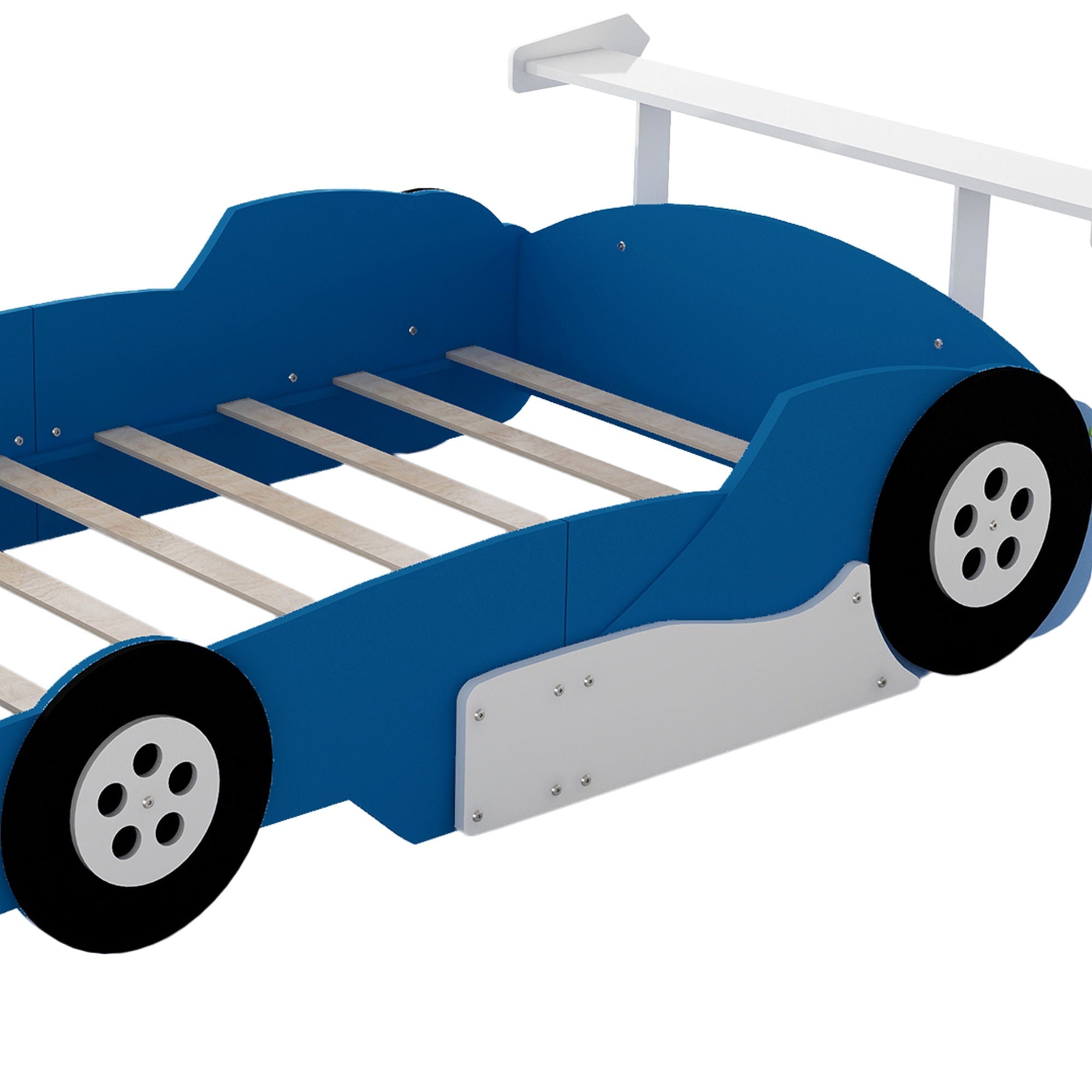 Race Car-Shaped Platform Bed With Wheels by HouseOfZazla