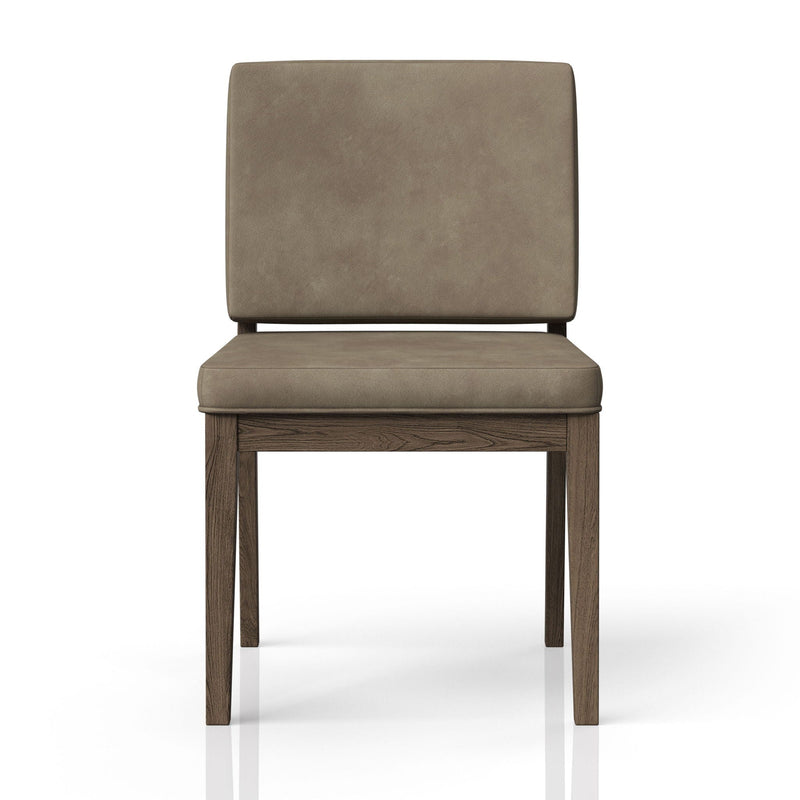 Soft Back Dining Chairs with Performance Leather - Light Brown (Set of 2)