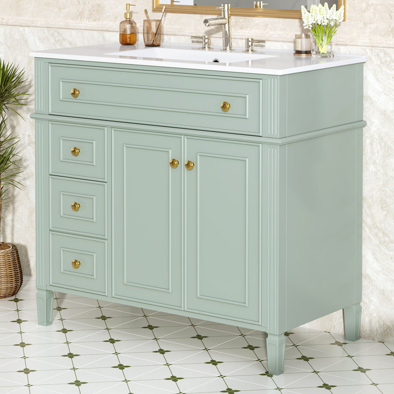 36 Inch Bathroom Vanity with Sink by HouseOfZazla