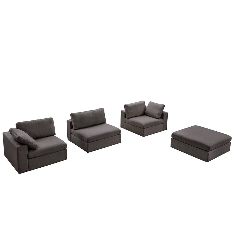 Cecilia - Modular Corner Sectional Modern Sofa by HouseOfZazla