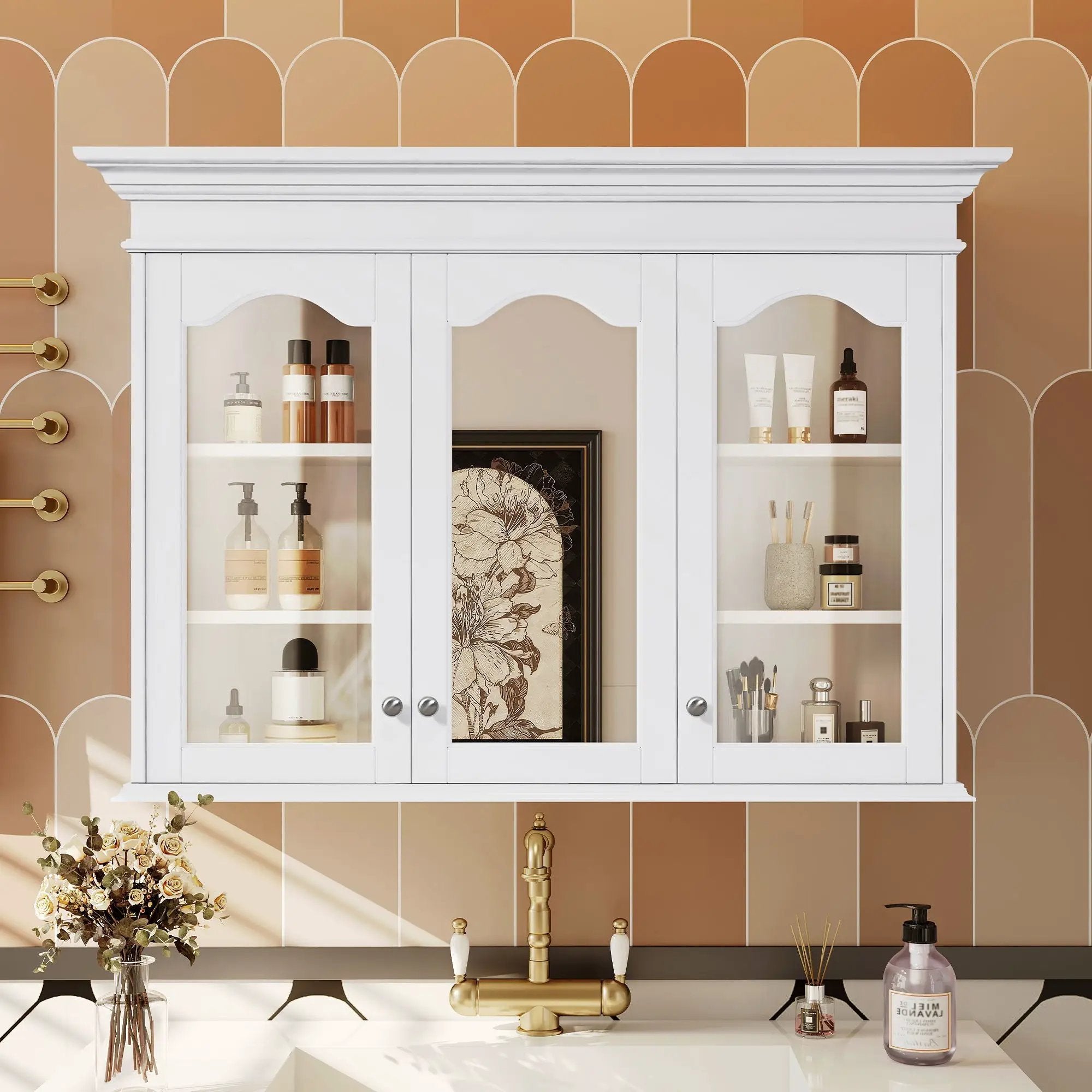 Medicine Cabinet With Mirror Door and Adjustable Shelves by HouseOfZazla