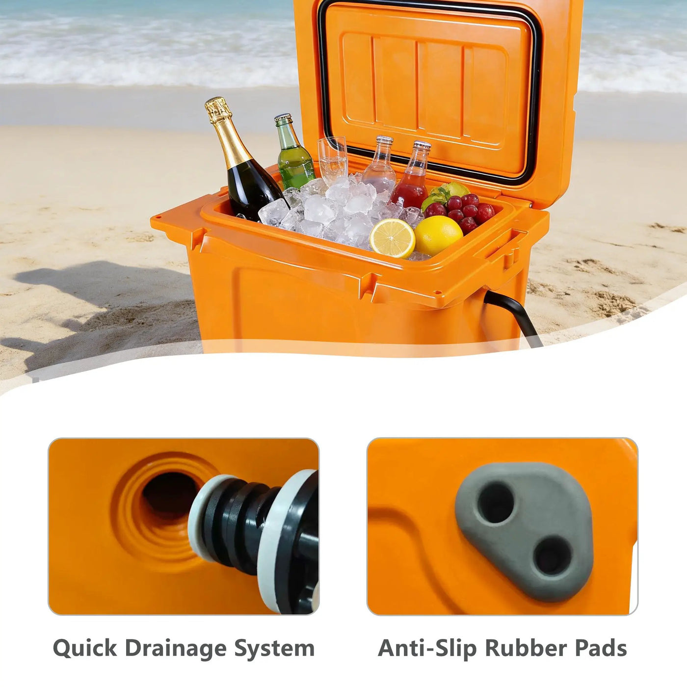 25QT Portable Cooler with Extended Ice Retention by HouseOfZazla
