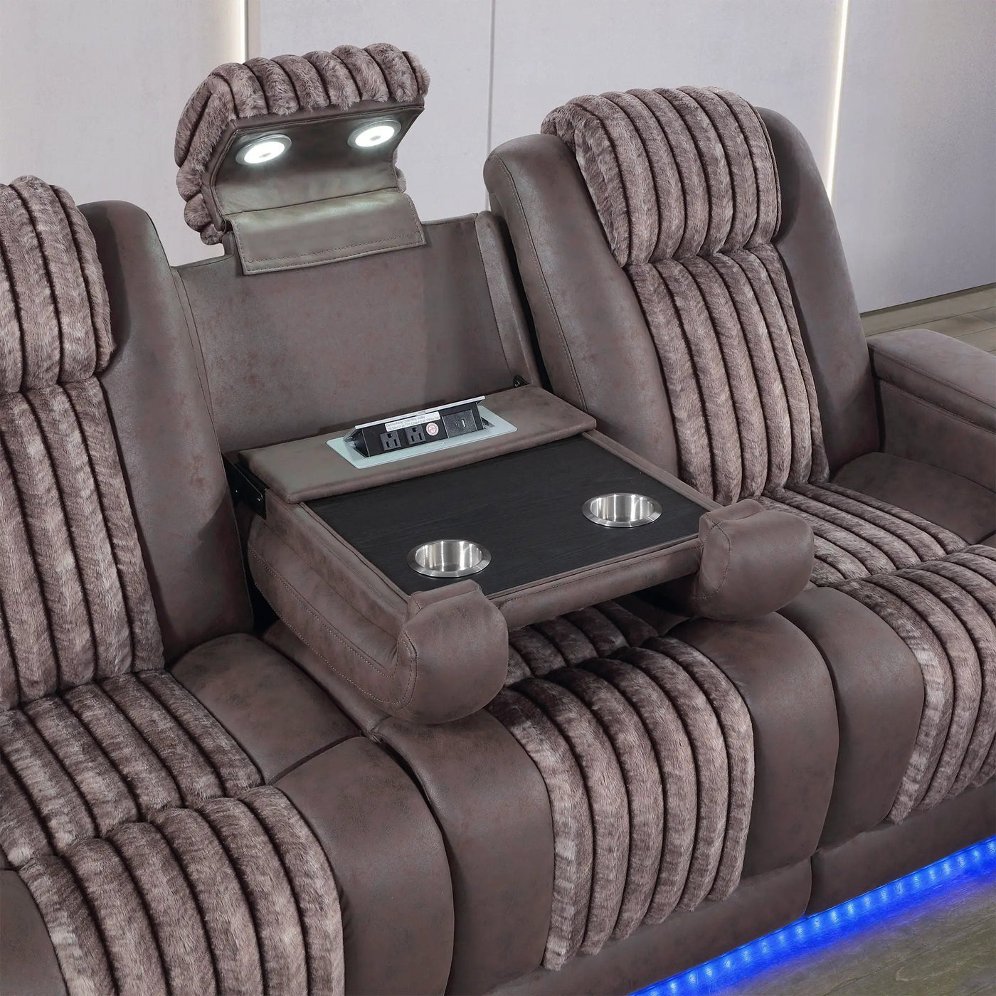 Duran - Power Reclining Set With Power Headrest by HouseOfZazla