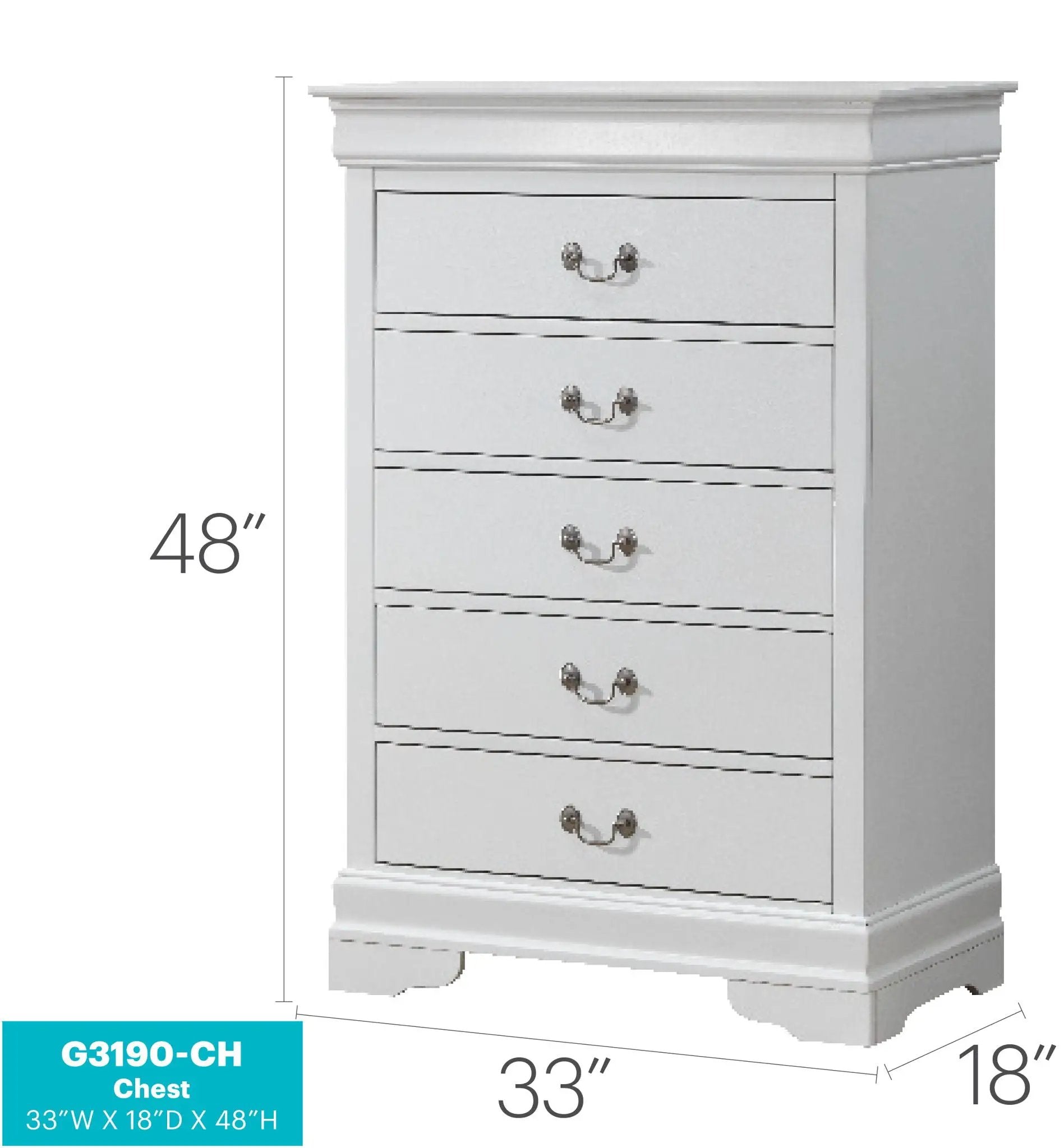 Louis Phillipe - Traditional Style Storage Chest Elegant by HouseOfZazla