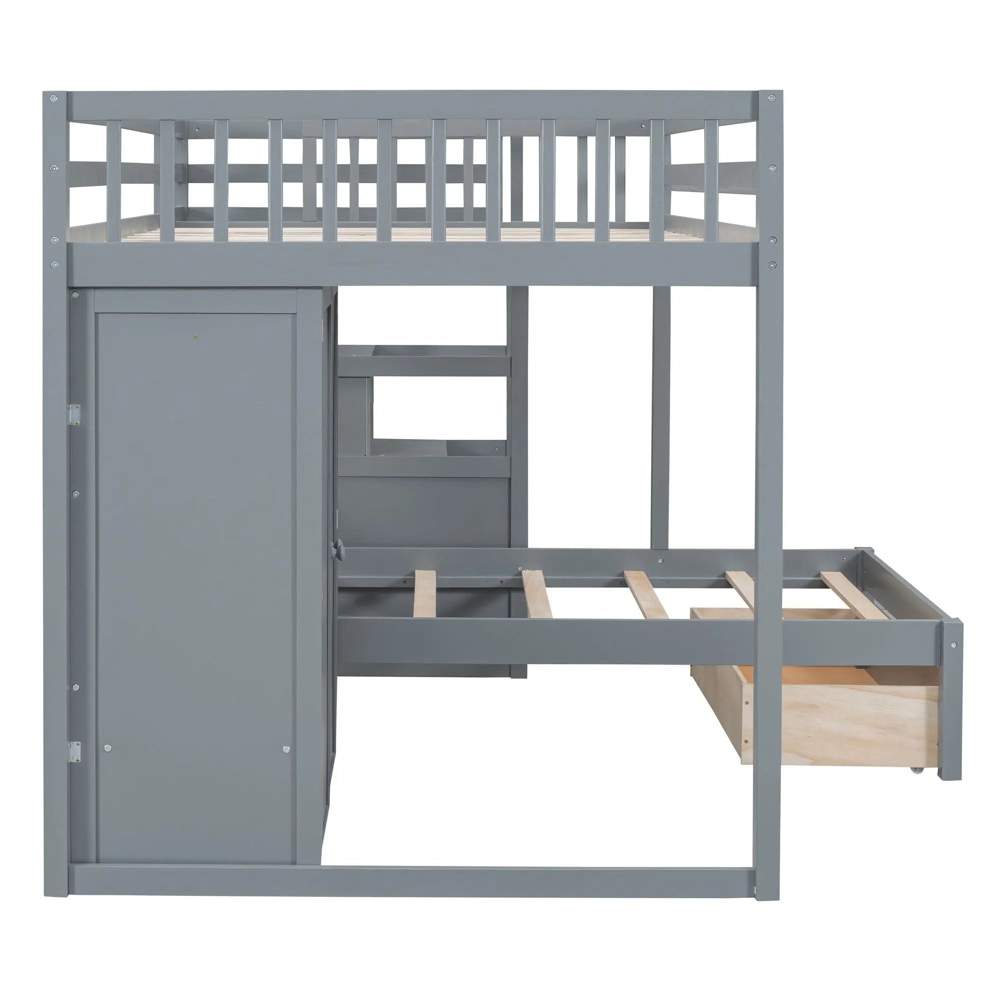 Bunk Bed With Wardrobe, Drawers by HouseOfZazla