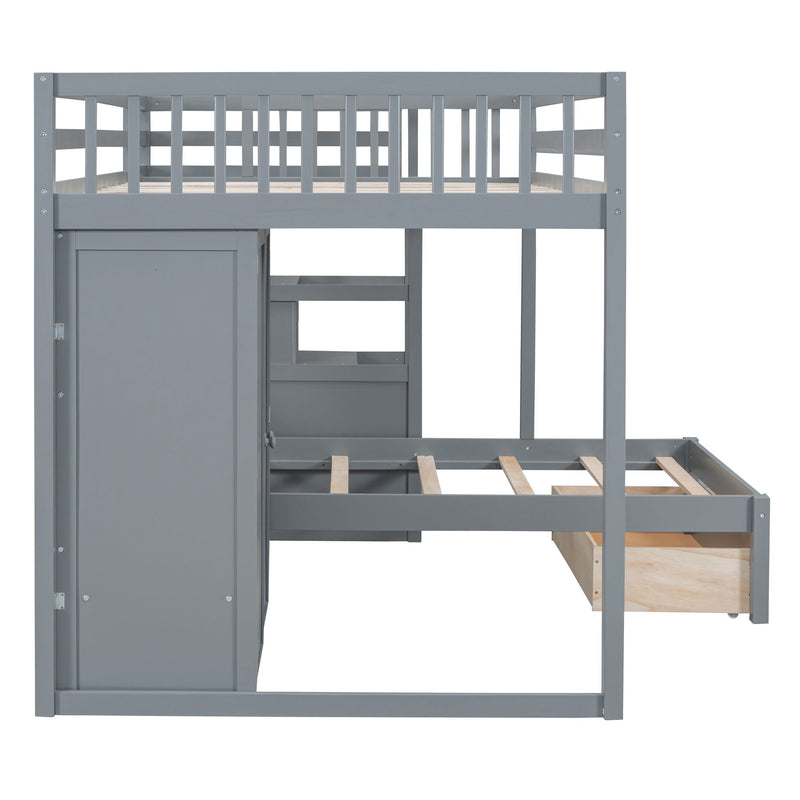 Bunk Bed With Wardrobe, Drawers by HouseOfZazla