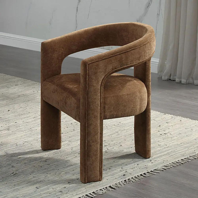 Leonardo - Arm Chair (Set of 2) - Brown Linen by Unique Piece Furniture