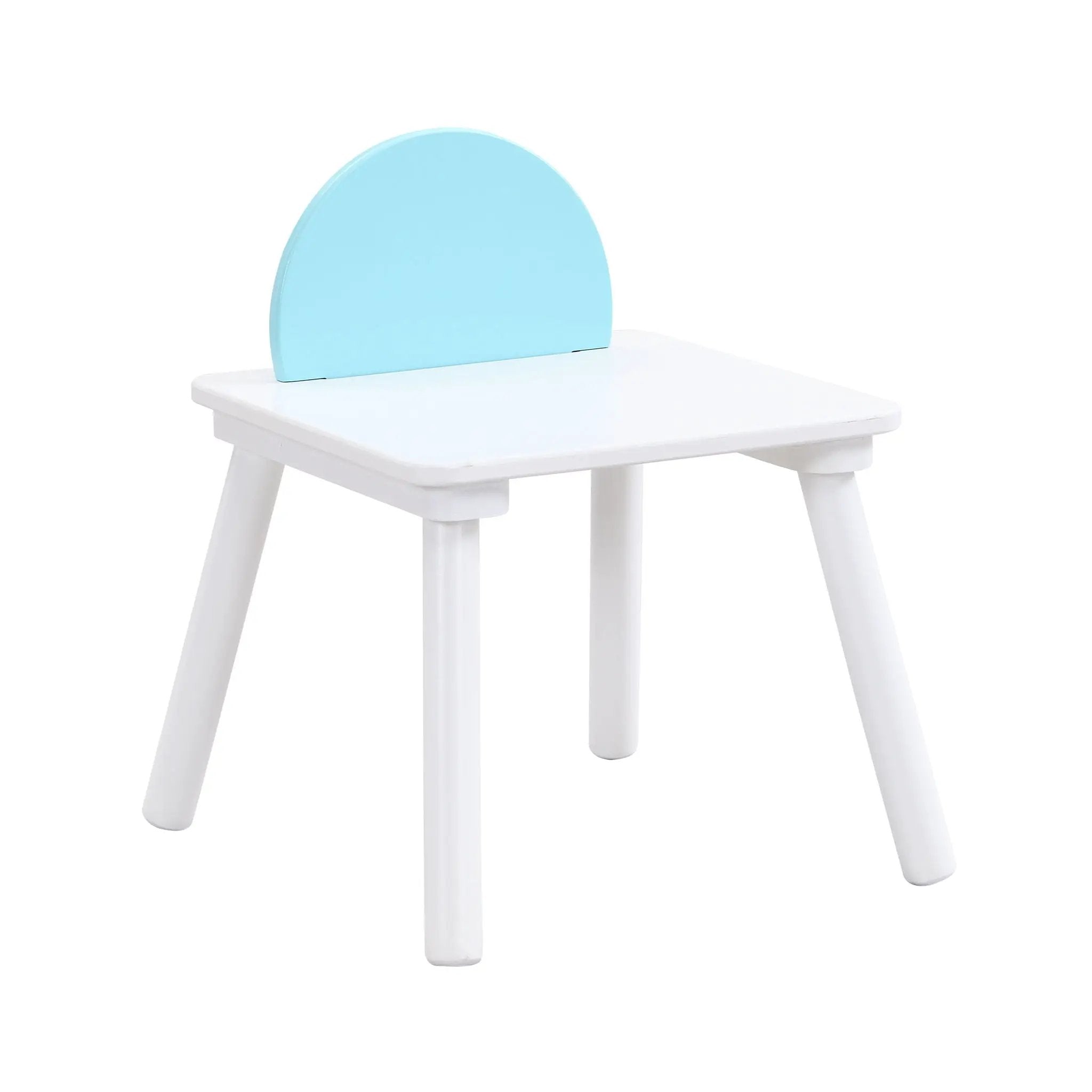 Children's Panel Table With 4 Chairs - White by HouseOfZazla