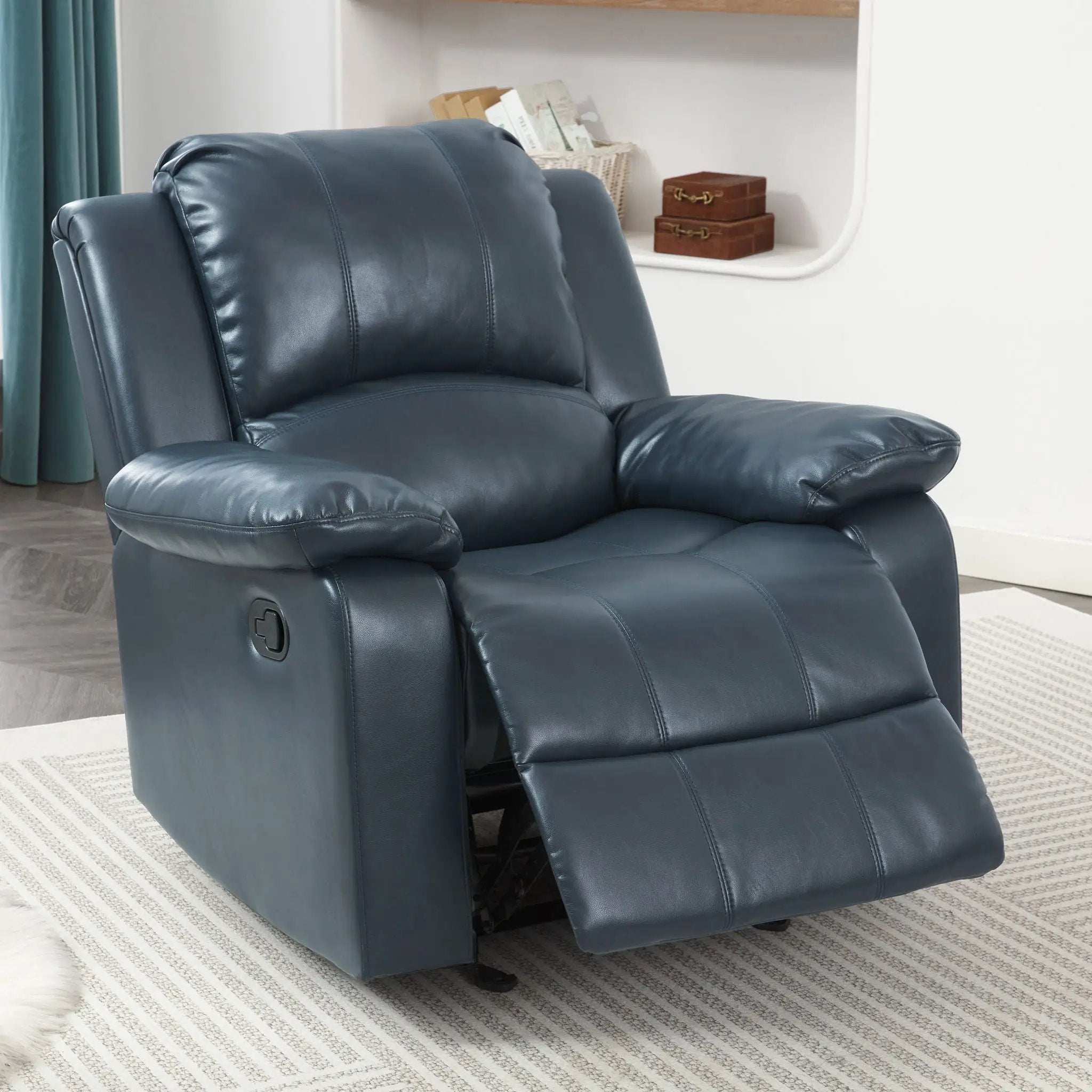 Charlotte - Gel Glider Recliner - Blue by Unique Piece Furniture