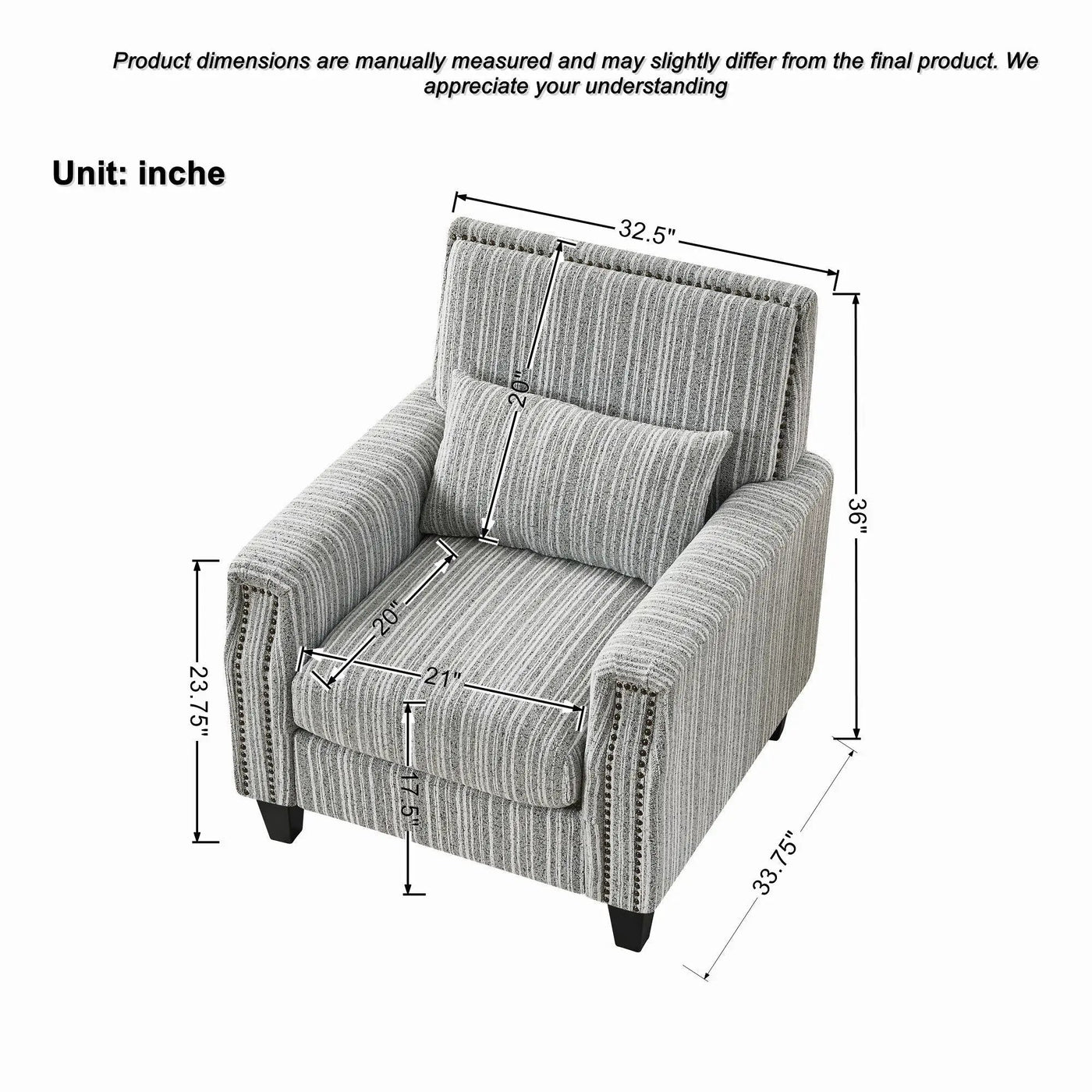 Comfy Armchair For Living Room by Unique Piece Furniture