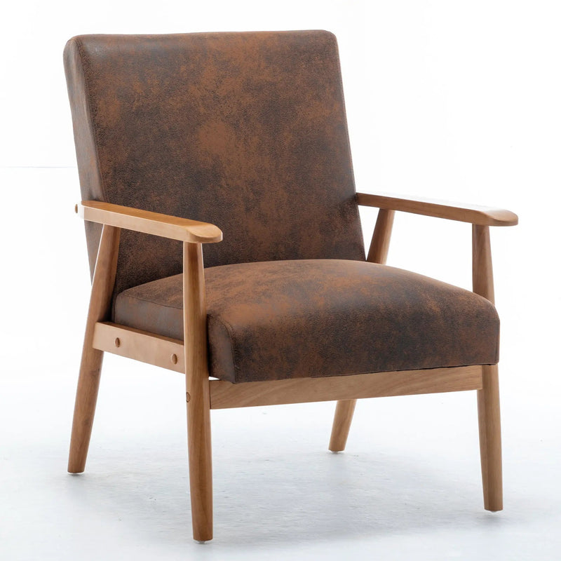 Wide Arm Chair - Light Brown by Unique Piece Furniture
