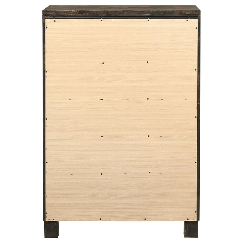 Woodmont 5-drawer Bedroom Chest Rustic Golden Brown by Unique Piece Furniture